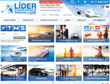 Tablet Screenshot of lidercorp.com.br